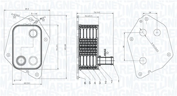 Oil Cooler, engine oil